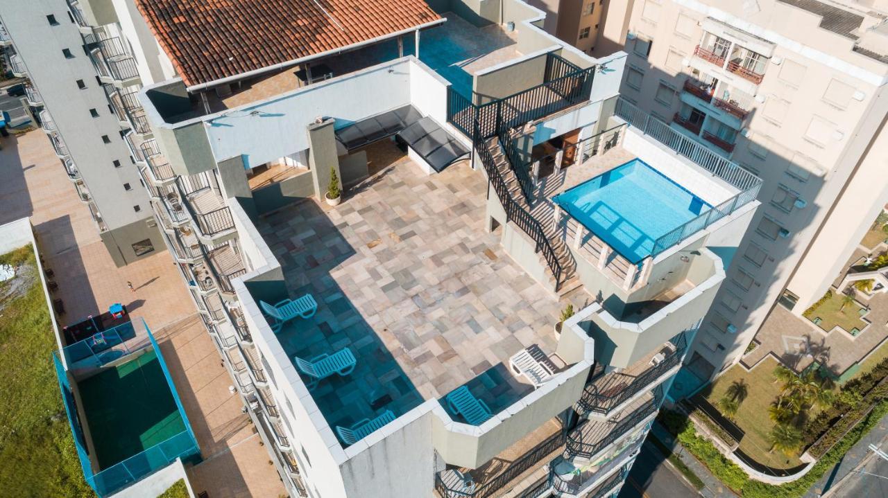 Ape Com Piscina E Ar - 2Q Da Praia Da Enseada. Guarujá Eksteriør bilde